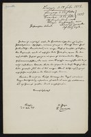 Friedrich Zarncke an Heinrich Leberecht Fleischer (Leipzig, 1875-02-11)