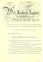 Ernennung Heinrich Barkhausens zum ordentlichen Professor