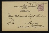 Albert Socin an Heinrich Leberecht Fleischer (Tübingen, 1878-01-26)